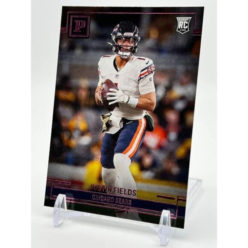 2021 Panini Chronicles #PA-4 Purple Justin Fields Rookie NM-MT